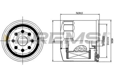 Degvielas filtrs BREMSI FE1498