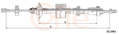 Трос, управление сцеплением COFLE 92.10.2983