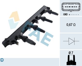 Aizdedzes spole FAE 80278