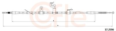 Тросик, cтояночный тормоз COFLE 92.17.2596