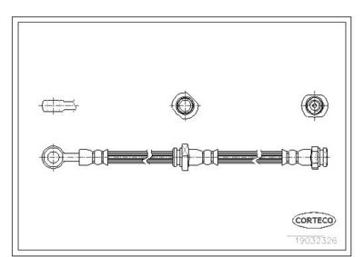 Bremžu šļūtene CORTECO 19032326