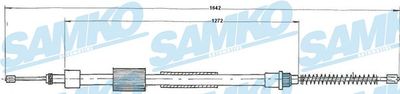 Тросик, cтояночный тормоз SAMKO C0125B