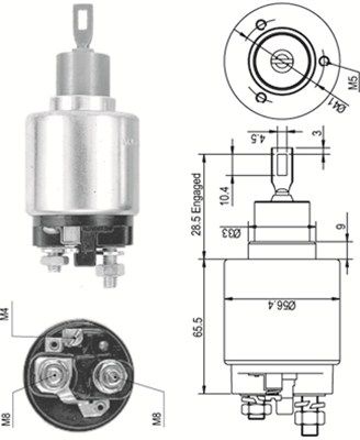 Ievilcējrelejs, Starteris MAGNETI MARELLI 940113050324