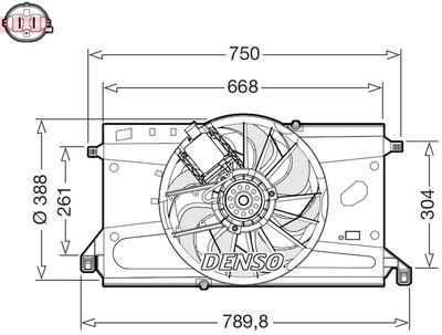 Ventilators, Motora dzesēšanas sistēma DENSO DER10011