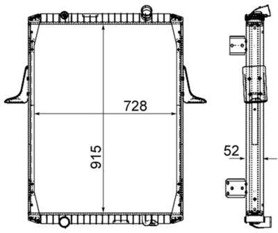 Radiators, Motora dzesēšanas sistēma MAHLE CR 2090 000P