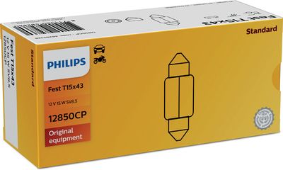 Kvēlspuldze, Salona telpas apgaismojums PHILIPS 12850CP