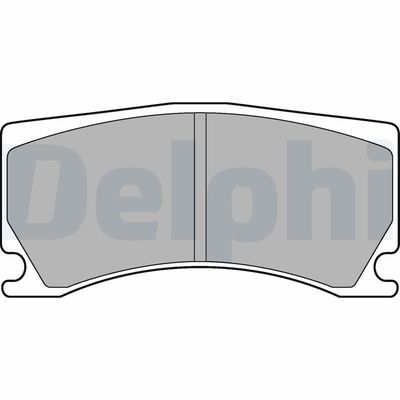 Комплект тормозных колодок, дисковый тормоз DELPHI LP3174