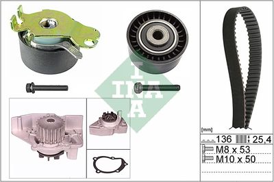 Водяной насос + комплект зубчатого ремня Schaeffler INA 530 0236 30