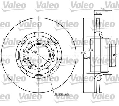 Bremžu diski VALEO 187022