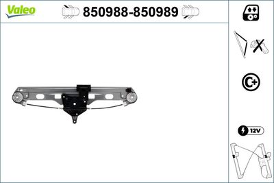 Стеклоподъемник VALEO 850988