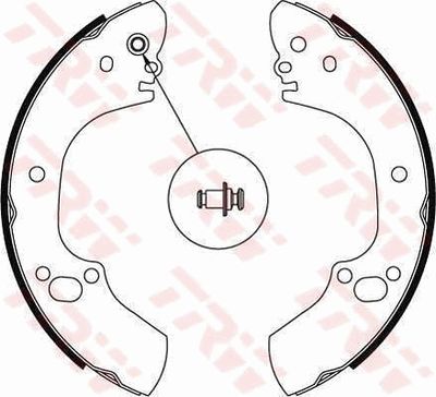 Bremžu loku komplekts TRW GS8462