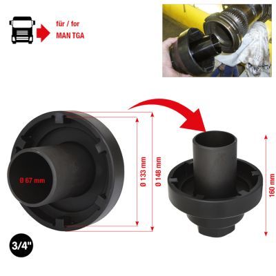 Iegriezumuzgriežņa atslēga KS TOOLS 450.0175