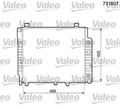 Radiators, Motora dzesēšanas sistēma VALEO 731807