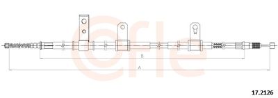 Тросик, cтояночный тормоз COFLE 92.17.2126