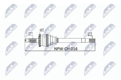 Приводной вал NTY NPW-CH-016