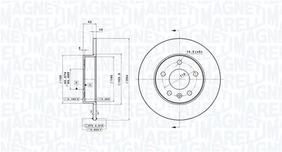 Тормозной диск MAGNETI MARELLI 360406039001