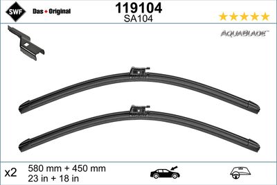 Щетка стеклоочистителя SWF 119104