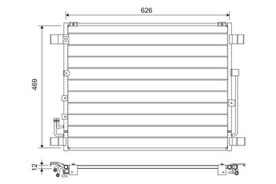 Конденсатор, кондиционер VALEO 822724