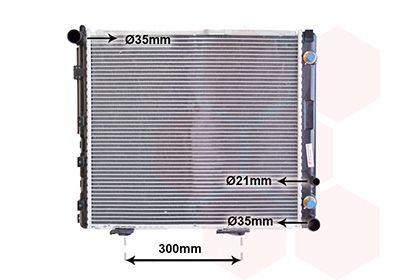 Radiators, Motora dzesēšanas sistēma VAN WEZEL 30002068