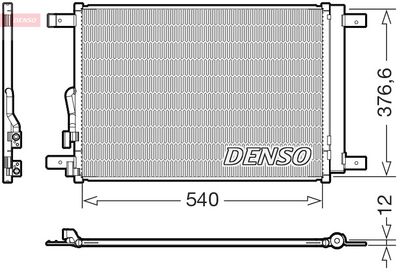 Конденсатор, кондиционер DENSO DCN32033