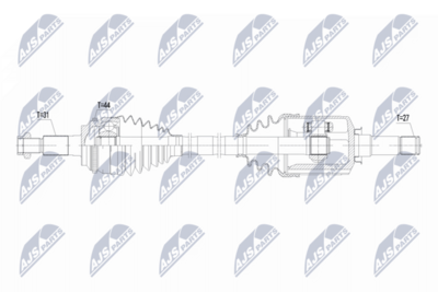 Приводной вал NTY NPW-FR-210