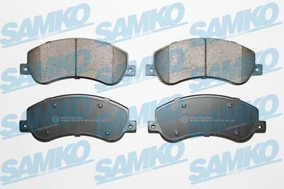 Комплект тормозных колодок, дисковый тормоз SAMKO 5SP1679