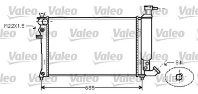 Radiators, Motora dzesēšanas sistēma VALEO 734454