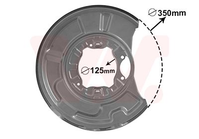 Dubļu sargs, Bremžu disks VAN WEZEL 3041374