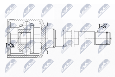 Шарнирный комплект, приводной вал NTY NPW-ME-058