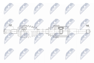 Приводной вал NTY NPW-FR-188