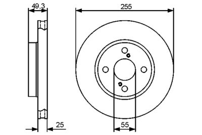 Тормозной диск BOSCH 0986479422
