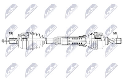 Приводной вал NTY NPW-VV-172