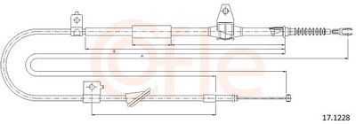 Тросик, cтояночный тормоз COFLE 92.17.1228