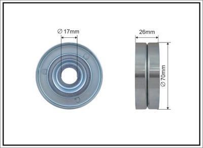 Spriegotājrullītis, Ķīļrievu siksna CAFFARO 500629