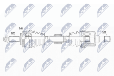 Приводной вал NTY NPW-HY-571
