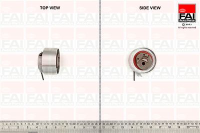 Натяжной ролик, ремень ГРМ FAI AutoParts T1019