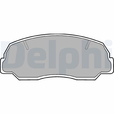 Комплект тормозных колодок, дисковый тормоз DELPHI LP400