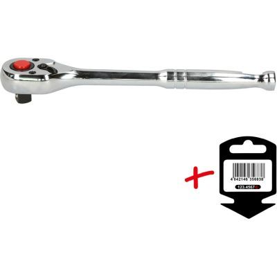 Uzgriežņu atslēga ar pārslēdzamu sprūdmehānismu KS TOOLS 918.1393-E