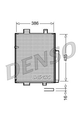 Конденсатор, кондиционер DENSO DCN35001