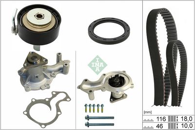 Ūdenssūknis + Zobsiksnas komplekts Schaeffler INA 530 0959 30