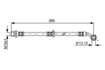 Bremžu šļūtene BOSCH 1 987 481 027