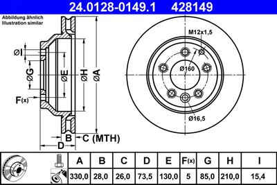 Тормозной диск ATE 24.0128-0149.1