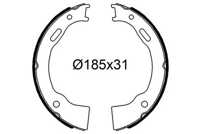 Bremžu loku komplekts VALEO 564317