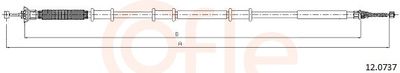 Тросик, cтояночный тормоз COFLE 12.0737