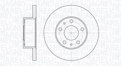 Тормозной диск MAGNETI MARELLI 361302040237