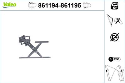 Стеклоподъемник VALEO 861194