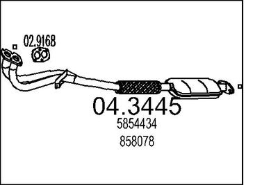 Katalizators MTS 04.3445