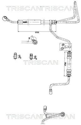 Hidrauliskā šļūtene, Stūres iekārta TRISCAN 8516 29054