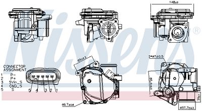 Клапан возврата ОГ NISSENS 98406