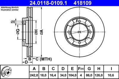Тормозной диск ATE 24.0118-0109.1
